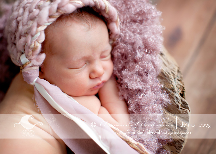 sun valley newborn photographer gwen's newborn pictures in wood bowl 3