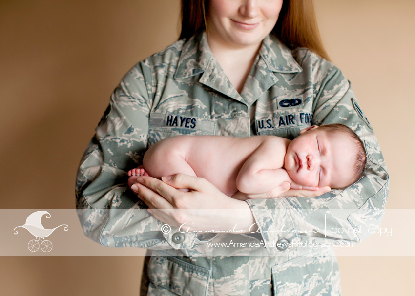 Charlie and mom soldier photo