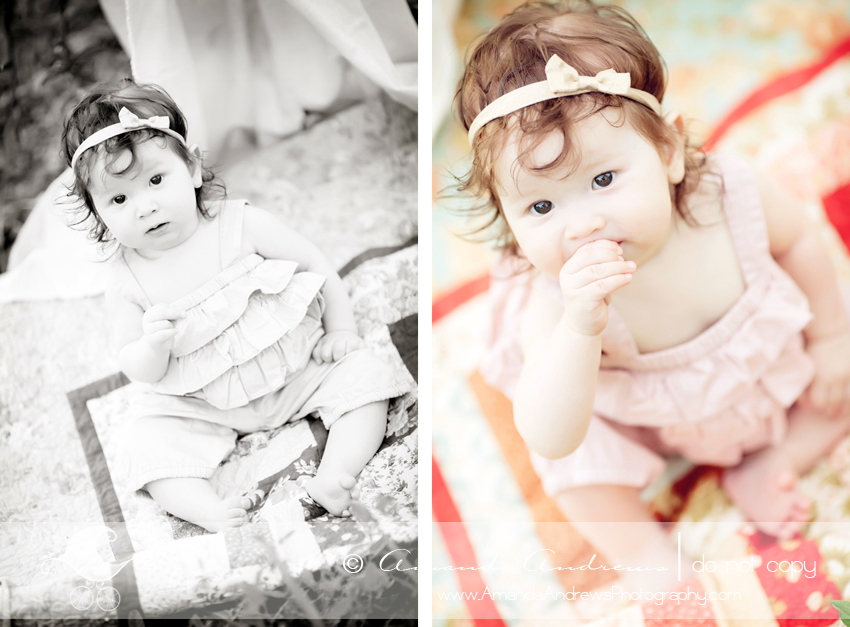 boise nampa caldwell kuna mountain home meridian eagle idaho baby photographer baby girl photo on quilt outside pictures