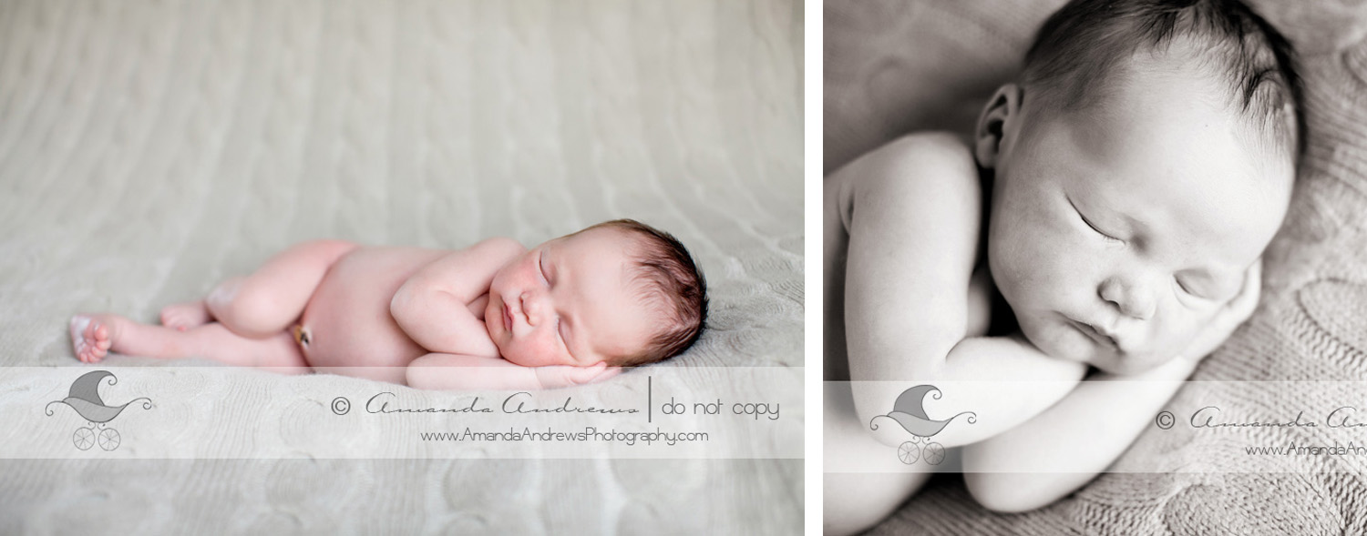 boise nampa meridian caldwell kuna eagle mountain home id newborn infant photographer charlie on cable knit blanket