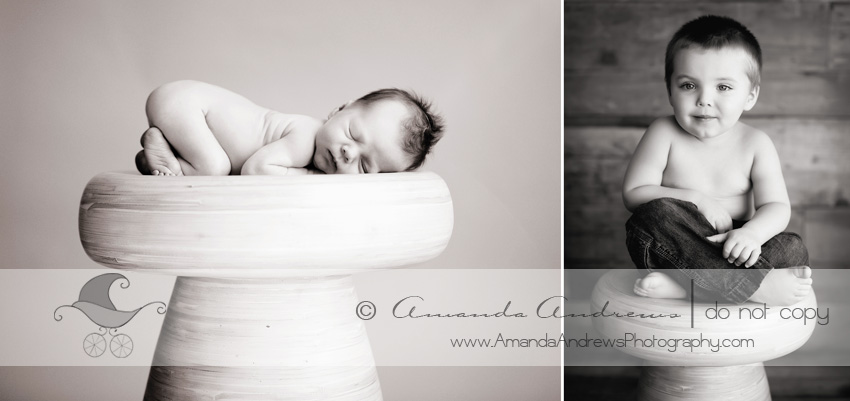  newborn and 2 year old photos