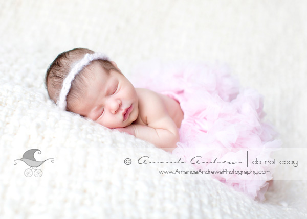 newborn portrait in pettiskirt