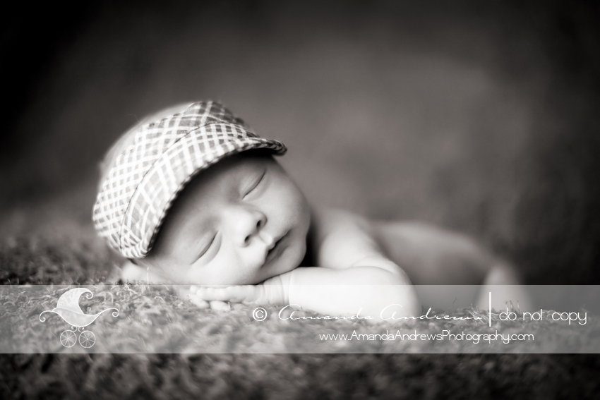 picture of baby in visor hat