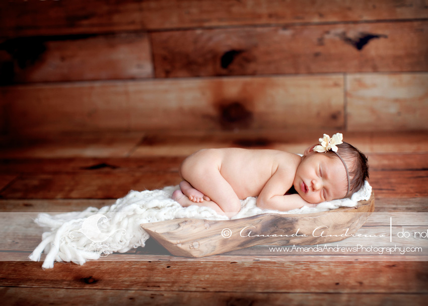 kaylee on wood platter