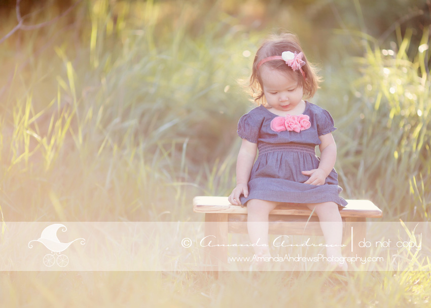 little girl on bench picture