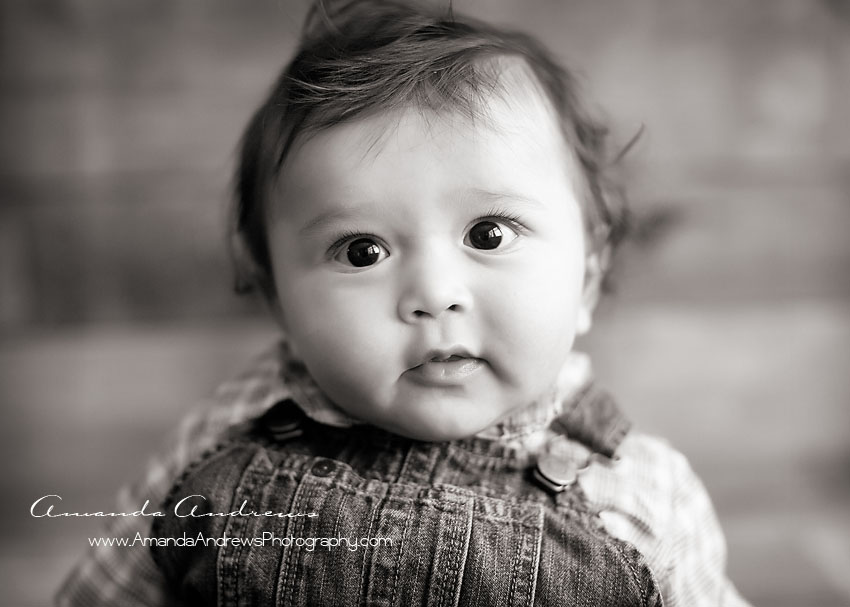 baby photography boise picture of baby in overalls