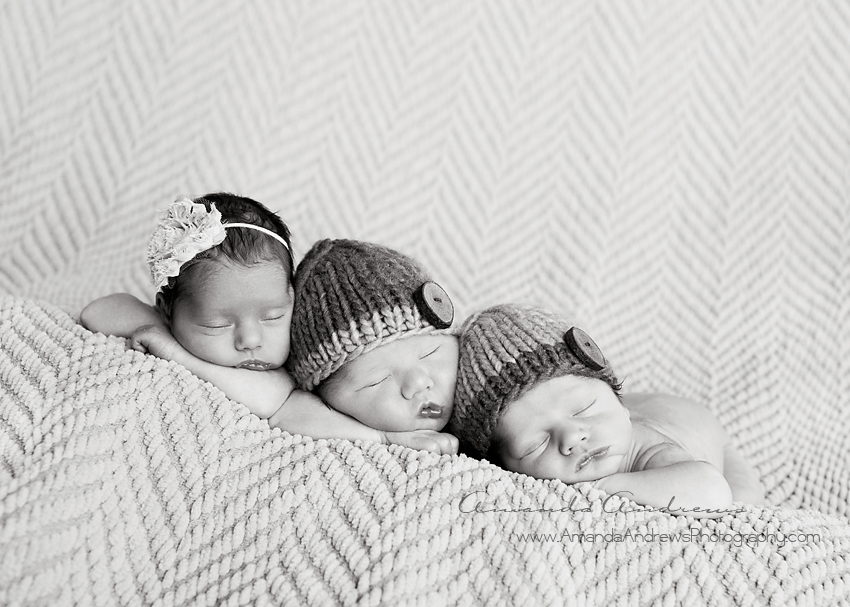 newborn triplet photography mountain home idaho