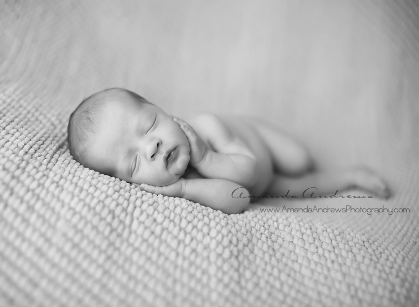 baby sleeping with hands on face boise photographer