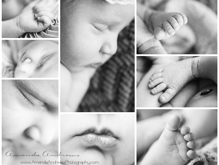 close-up photos of newborn toes hands lips nampa idaho