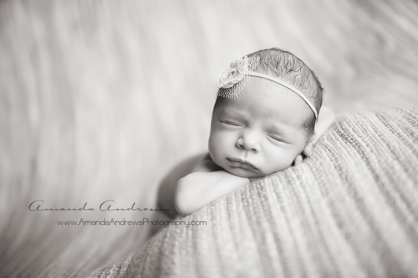 black and white photo of newborn 