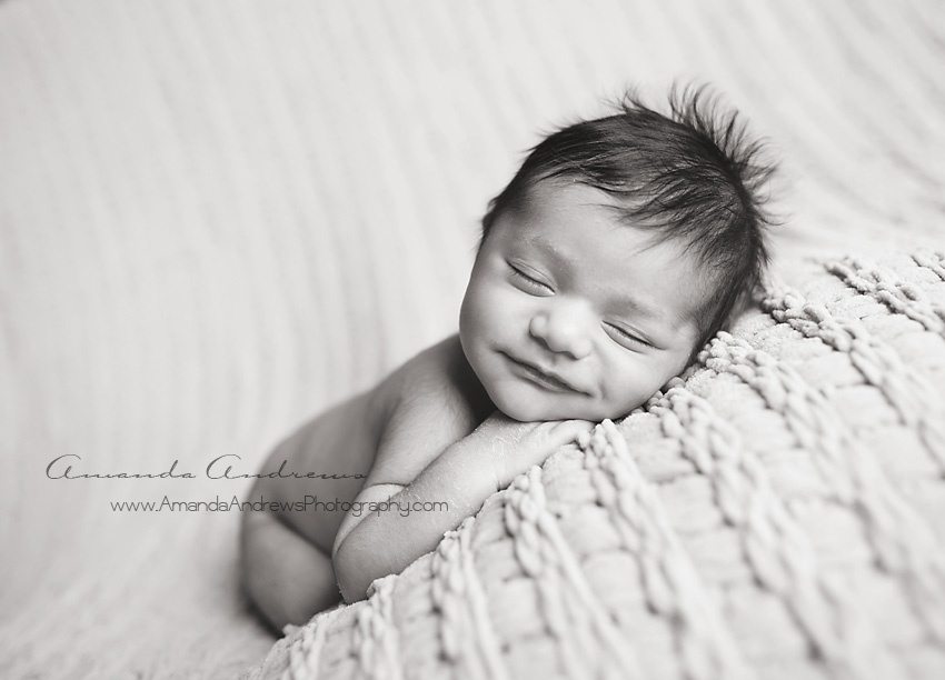 infant smiling nampa photography