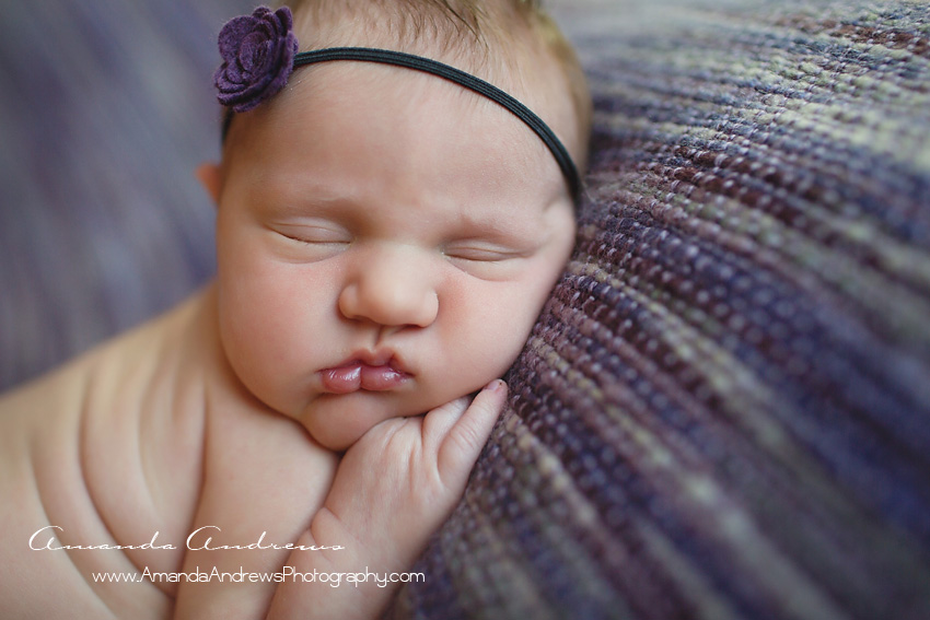 close-up picture of sleeping infant's face